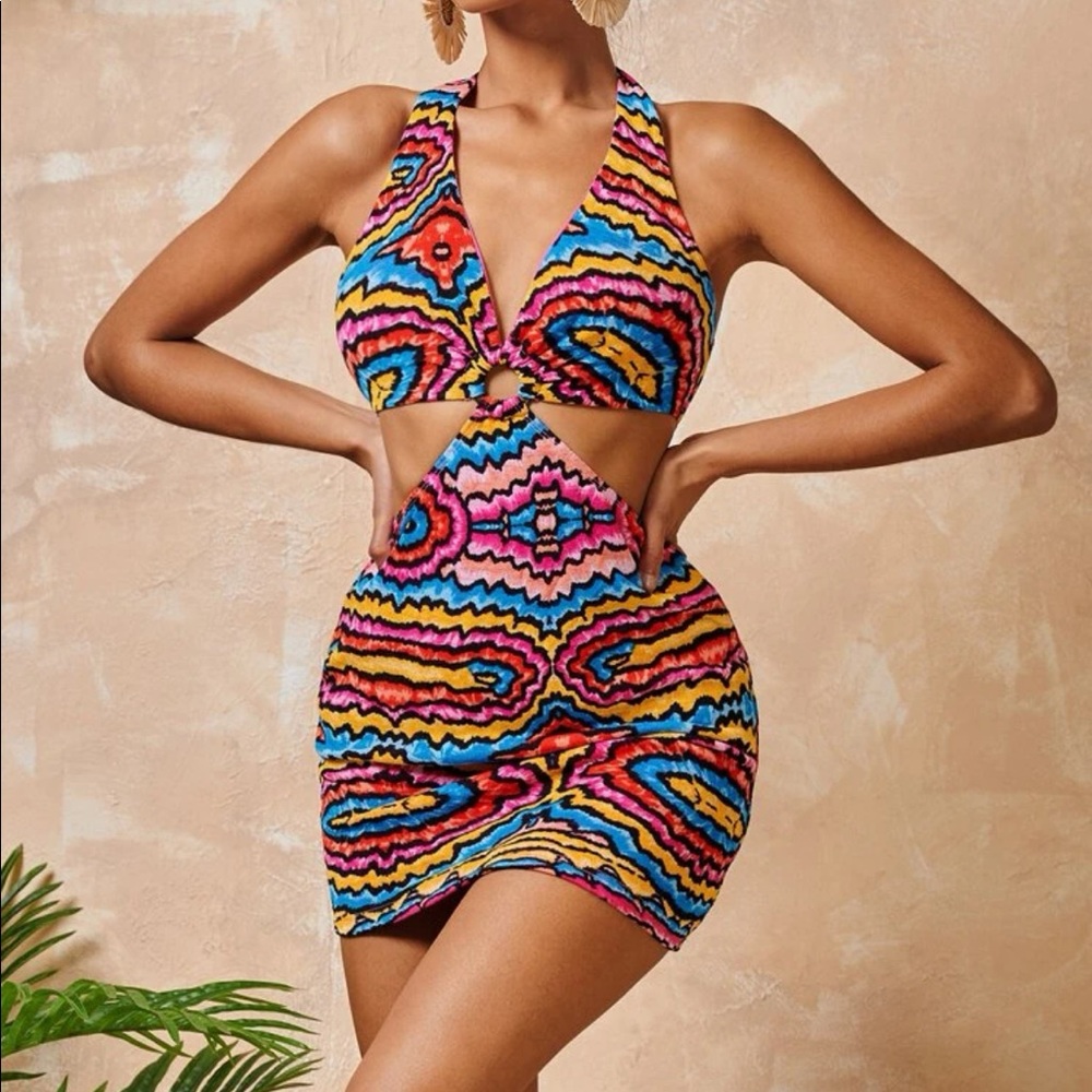 Mini colorful dress